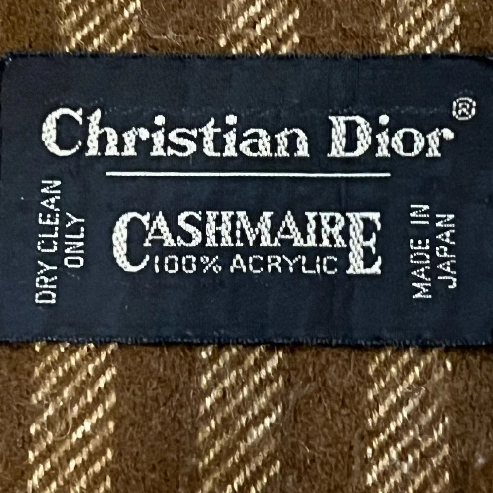 Dior Brown and White Scarf